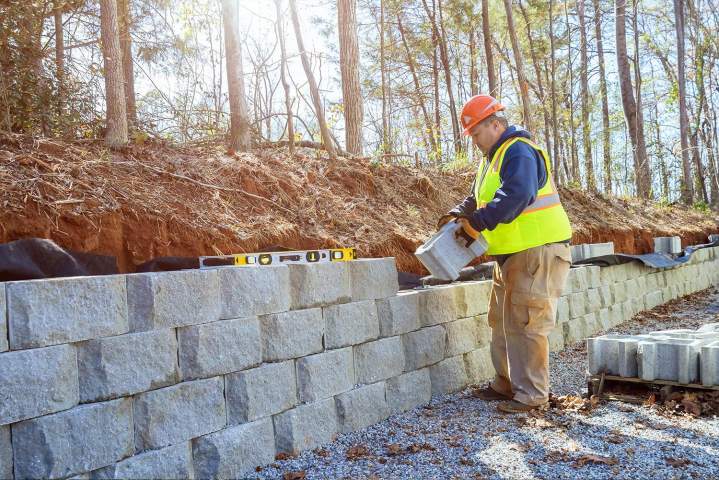 Mur en parpaing Langueux